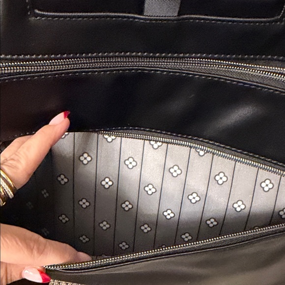 Lug Galley Laptop office Black Bag Satin Luxe NWT - Picture 4 of 9